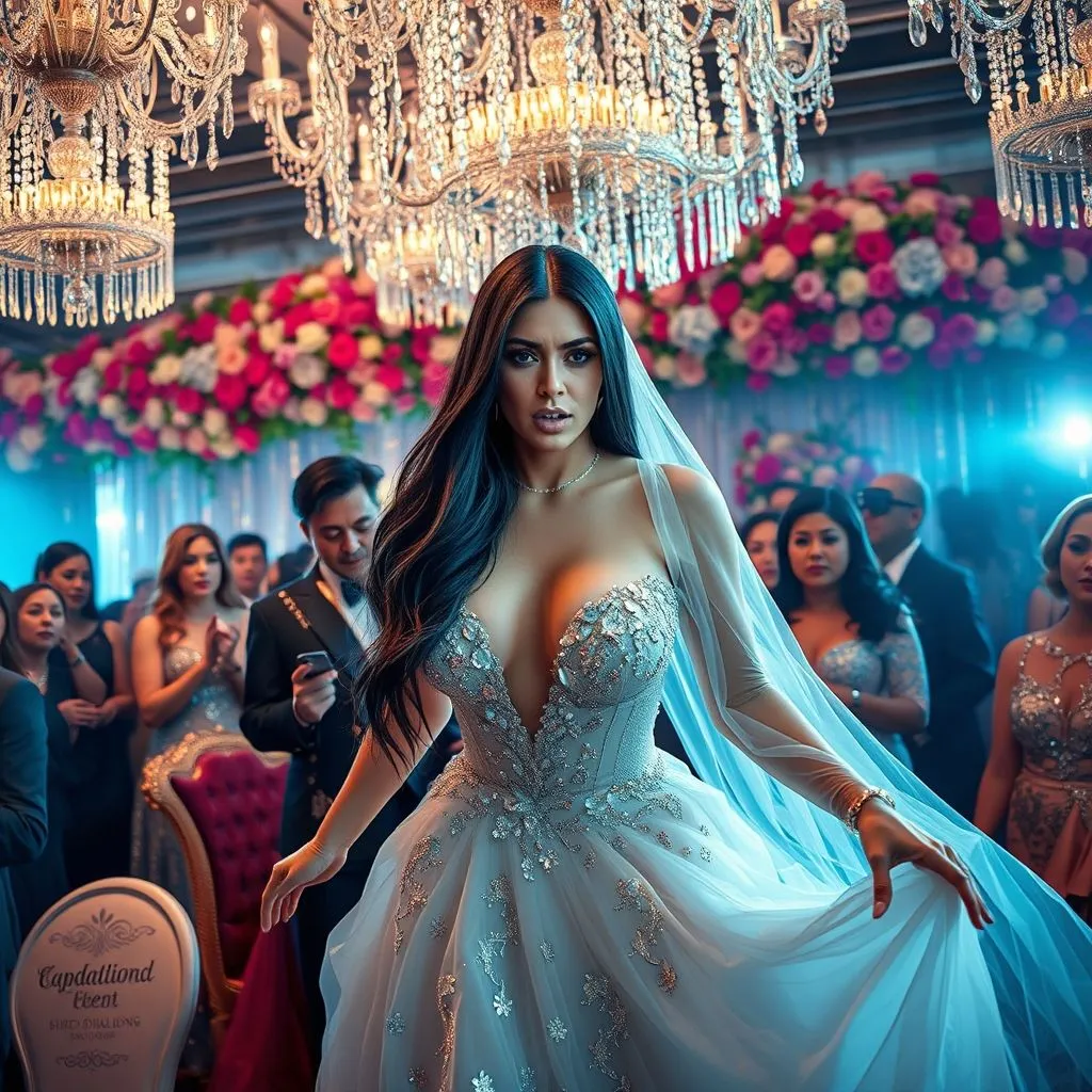 ¡Kim Kardashian en Pánico! ¡Se Le Pierde Otro Diamante en Boda de $600 Millones!
